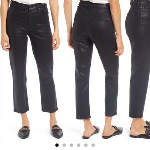 7 for All Mankind cropped coated straight leg jean NWOT